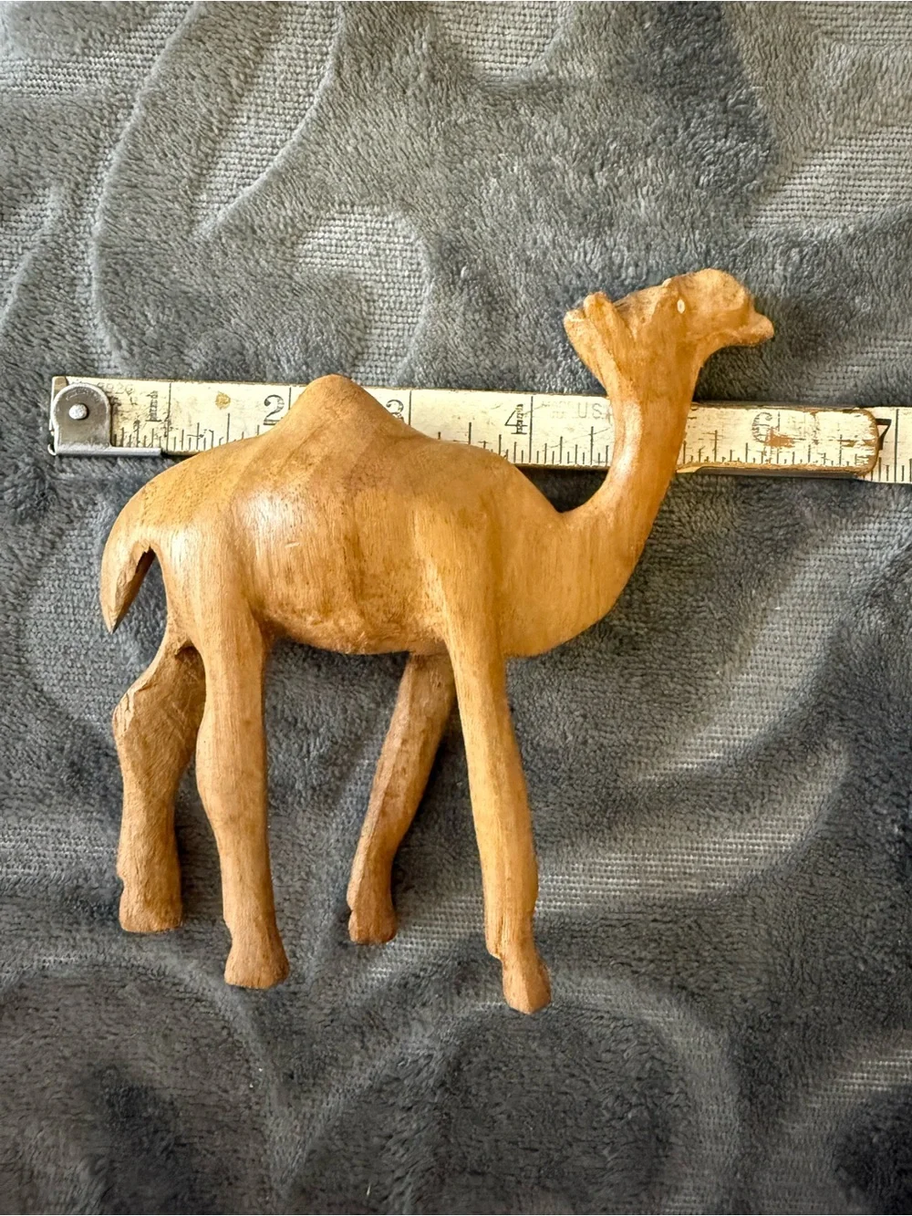 Vintage Olive Wood Handcrafted Wooden Camels set of 3